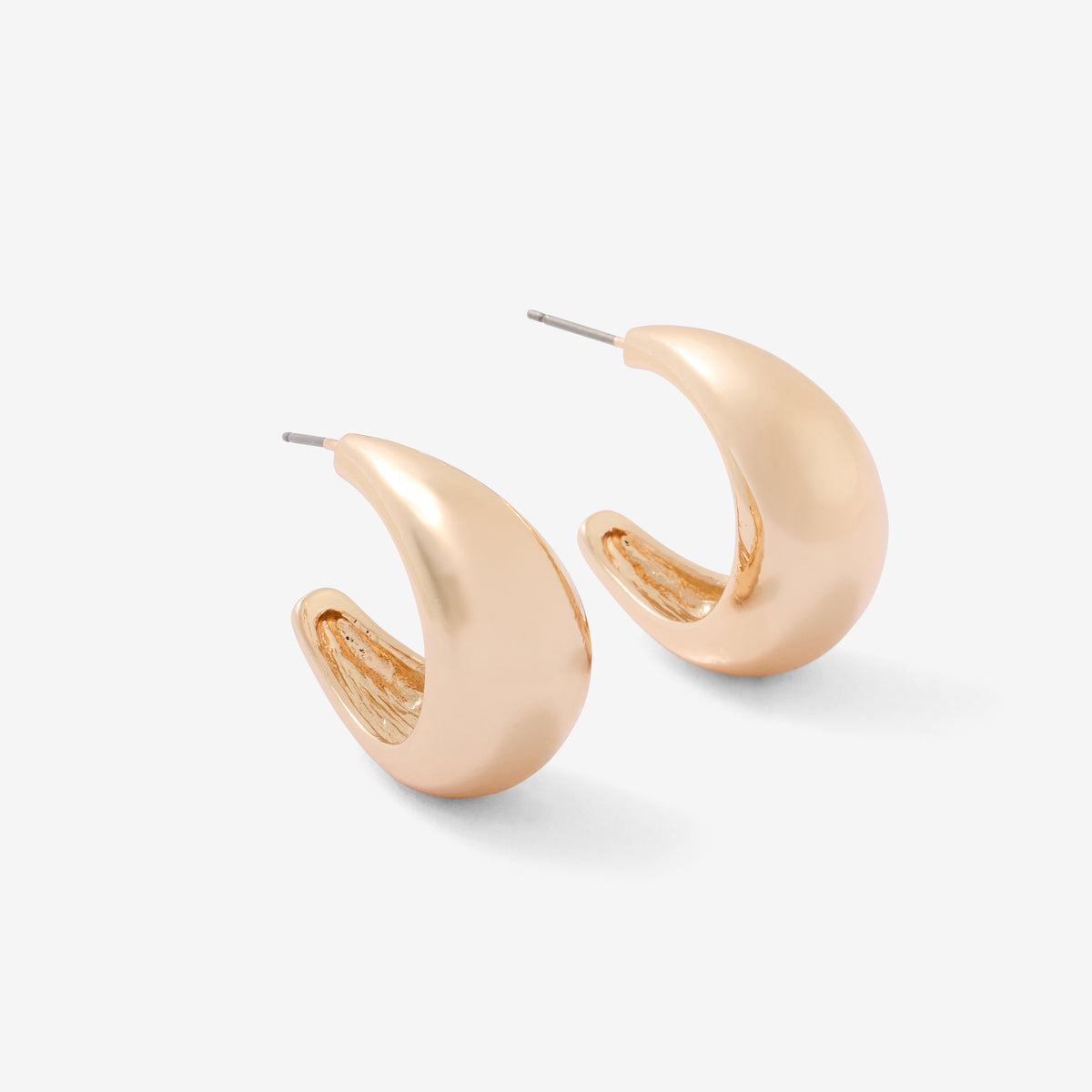 Petites créoles gouttes dorées