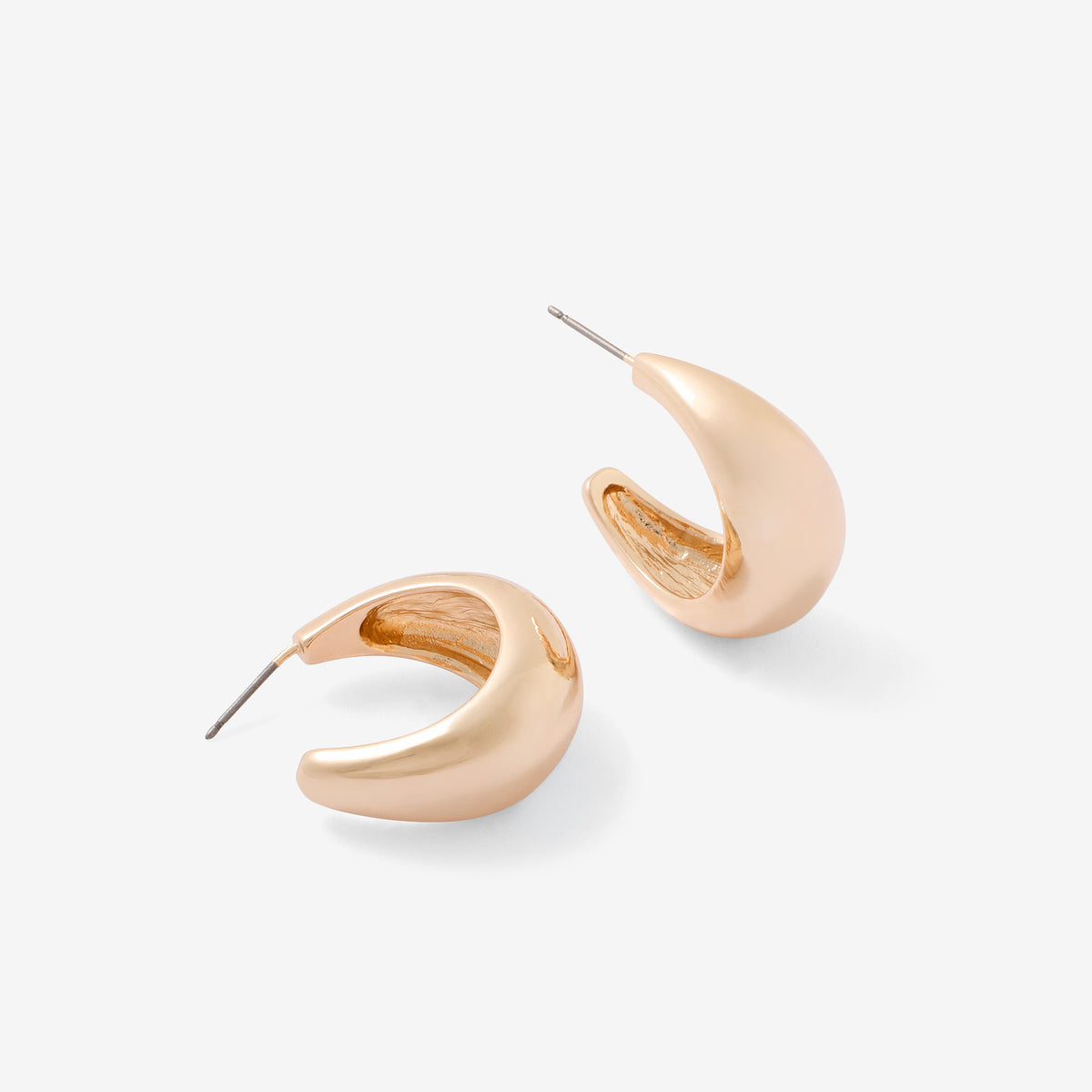 Petites créoles gouttes dorées