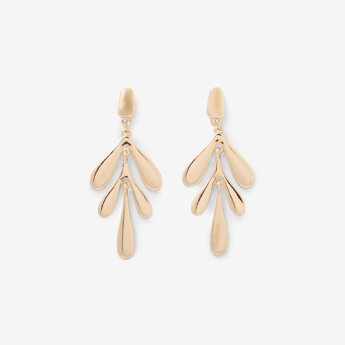 Boucles d'oreilles pendantes dorées