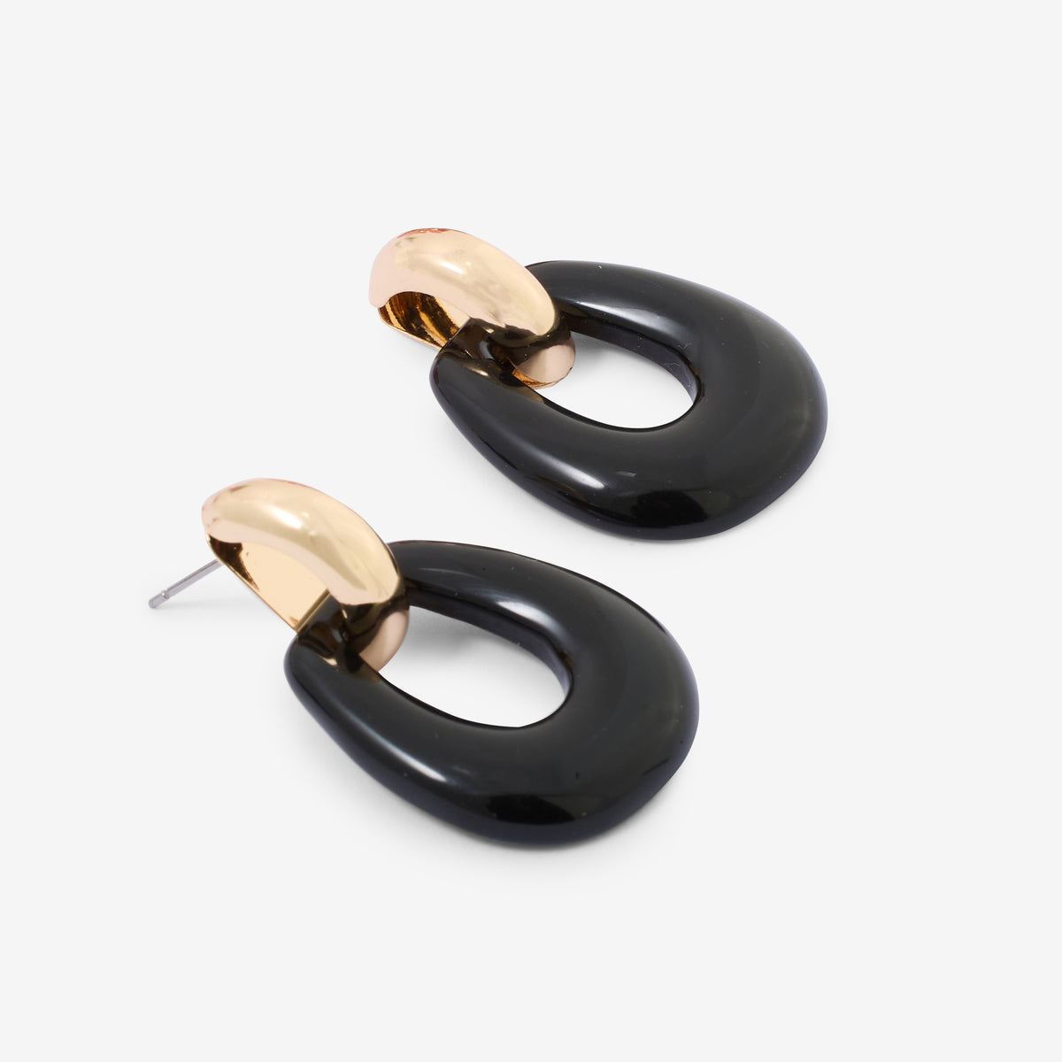 Boucles d'oreilles pendantes en résine vintage