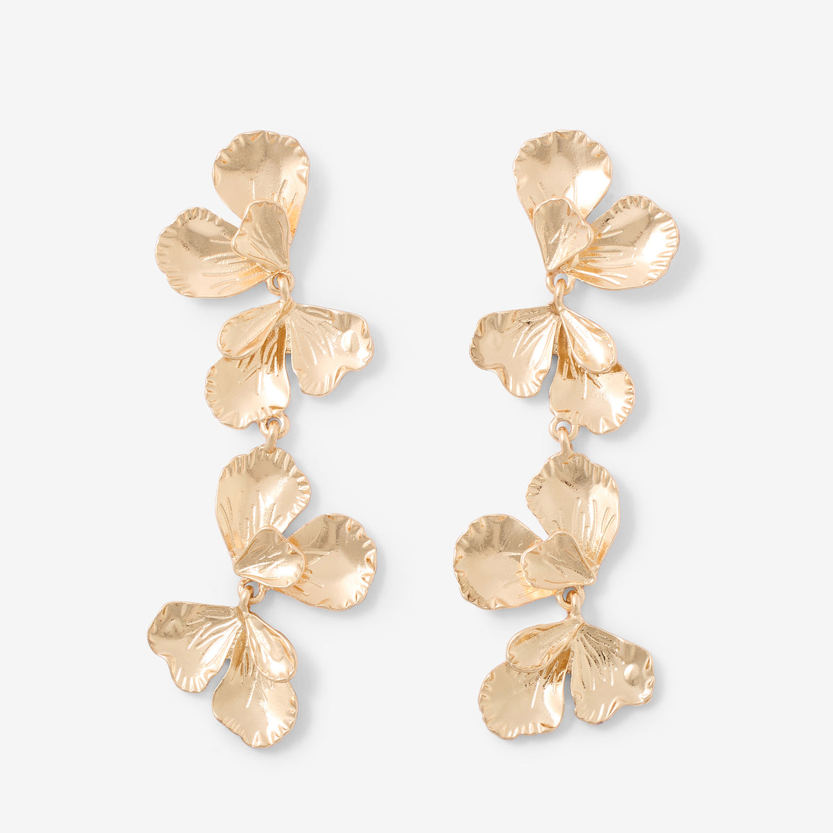 Boucles d'oreilles cascade de pétales