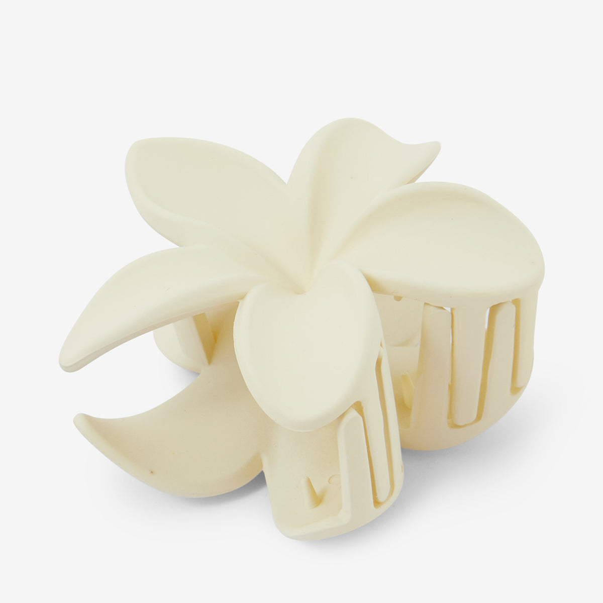 Pince à cheveux fleur tropicale ivoire