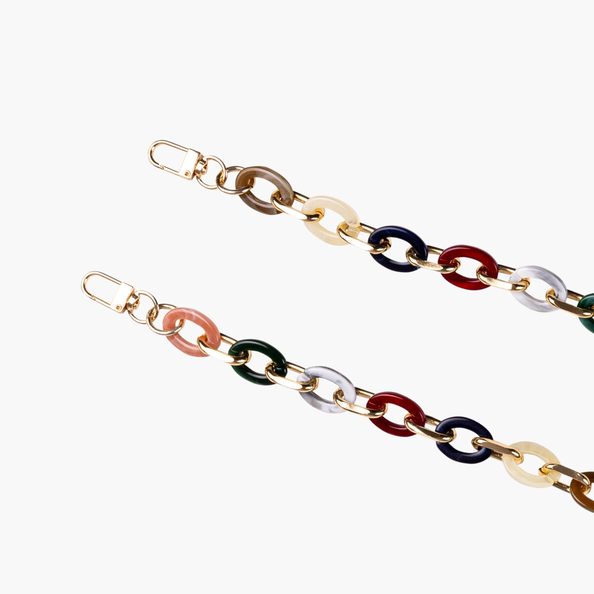 Bandoulière multi-usages à maillons multicolore