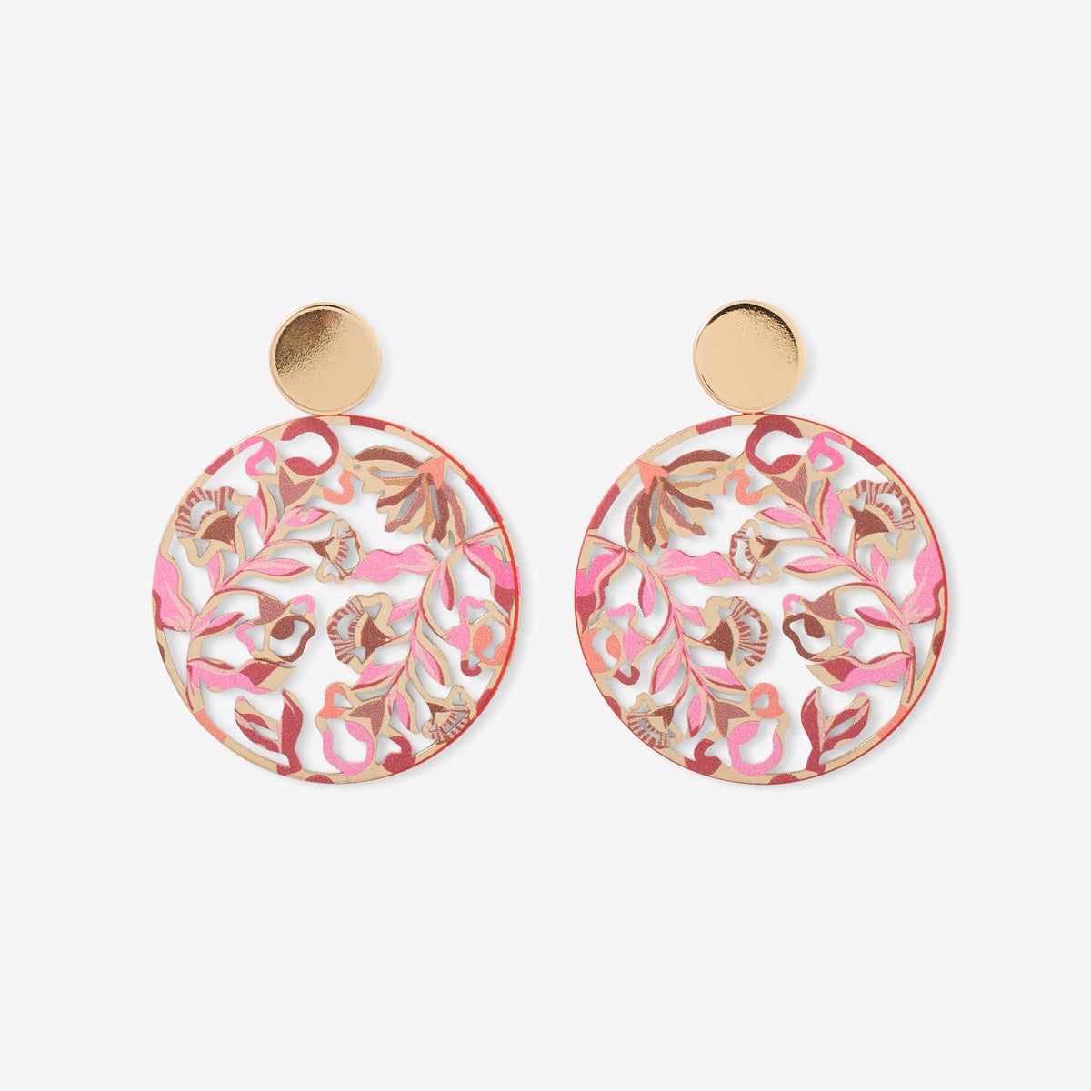 Boucles d’oreilles rondes ajourées Balagane