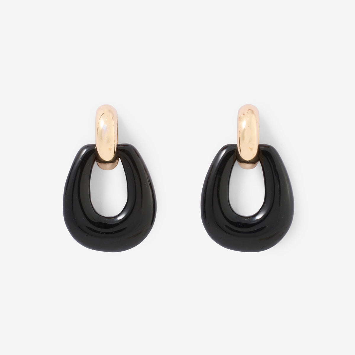 Boucles d'oreilles pendantes en résine vintage