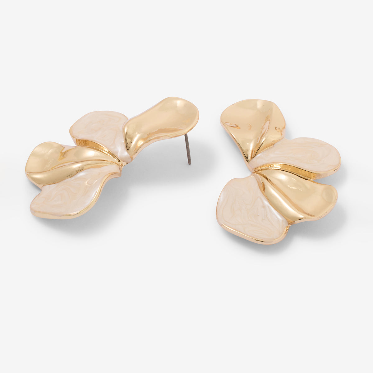 Boucles d'oreilles demi-fleurs