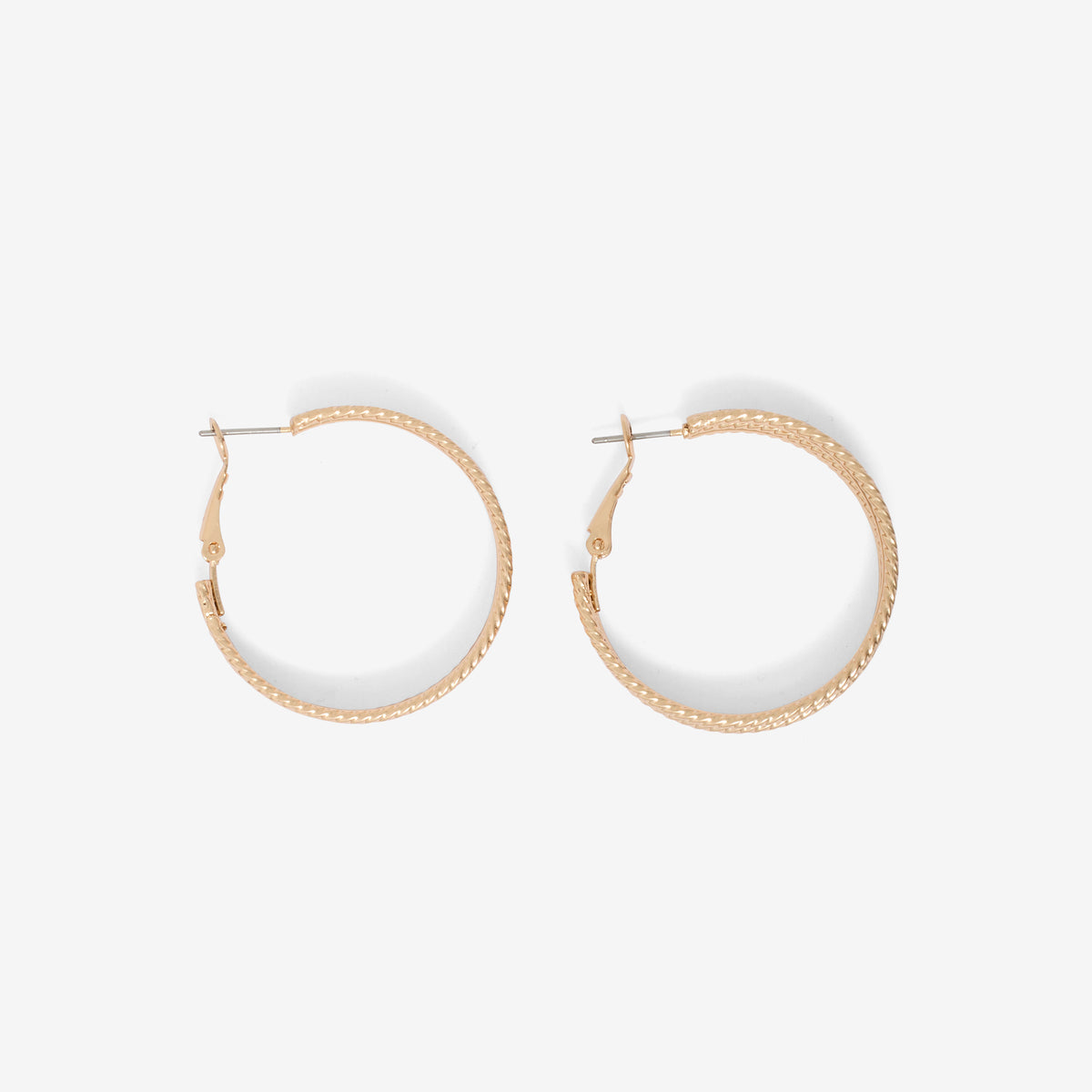 Créoles épaisses ciselées dorées