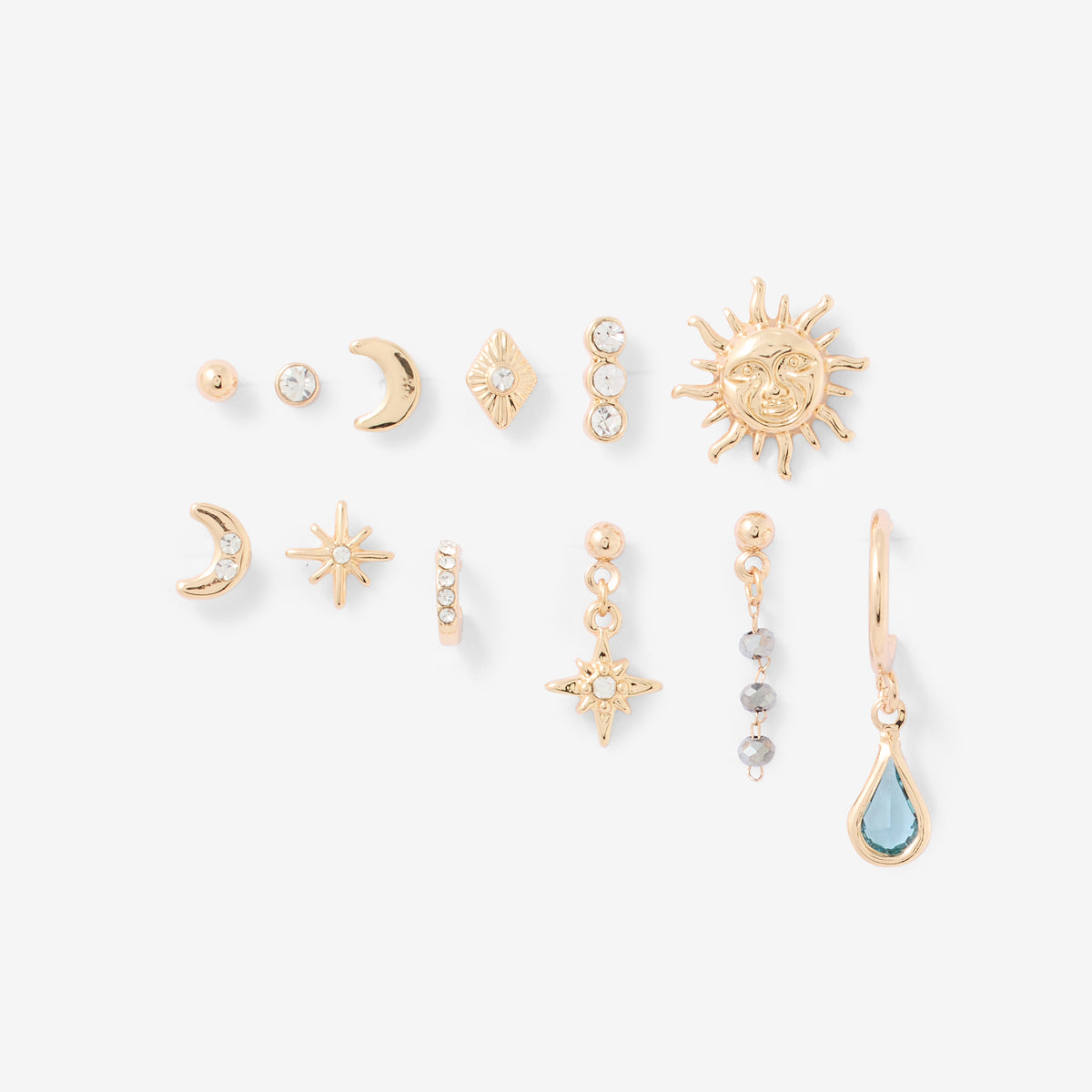 Set de 12 boucles d'oreilles