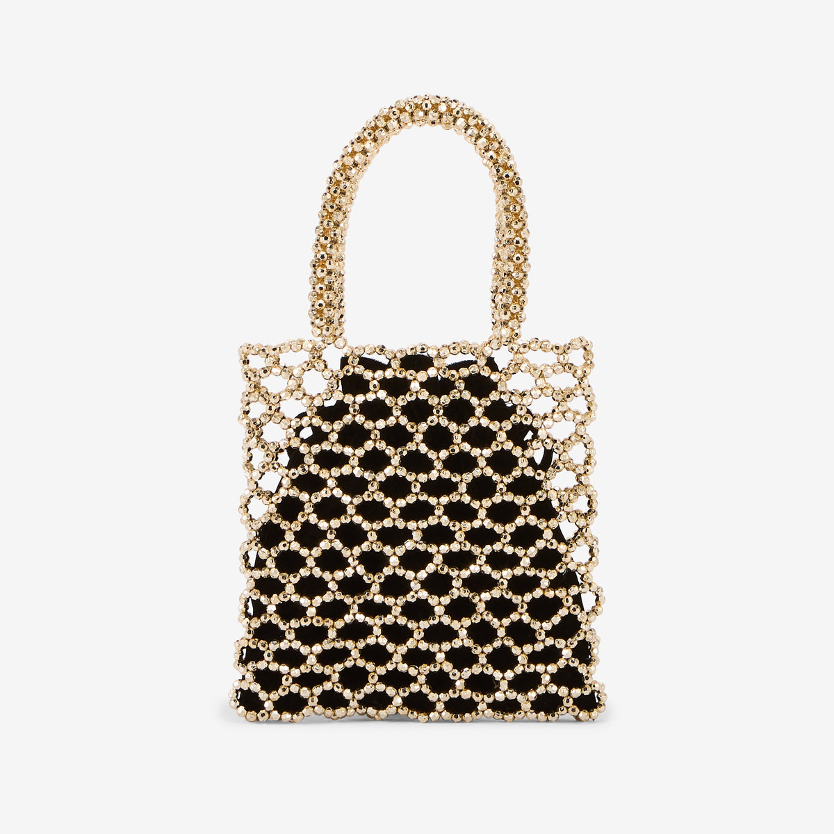 Petit sac perlé porté main