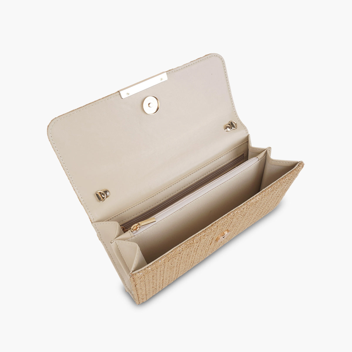Pochette effet paille