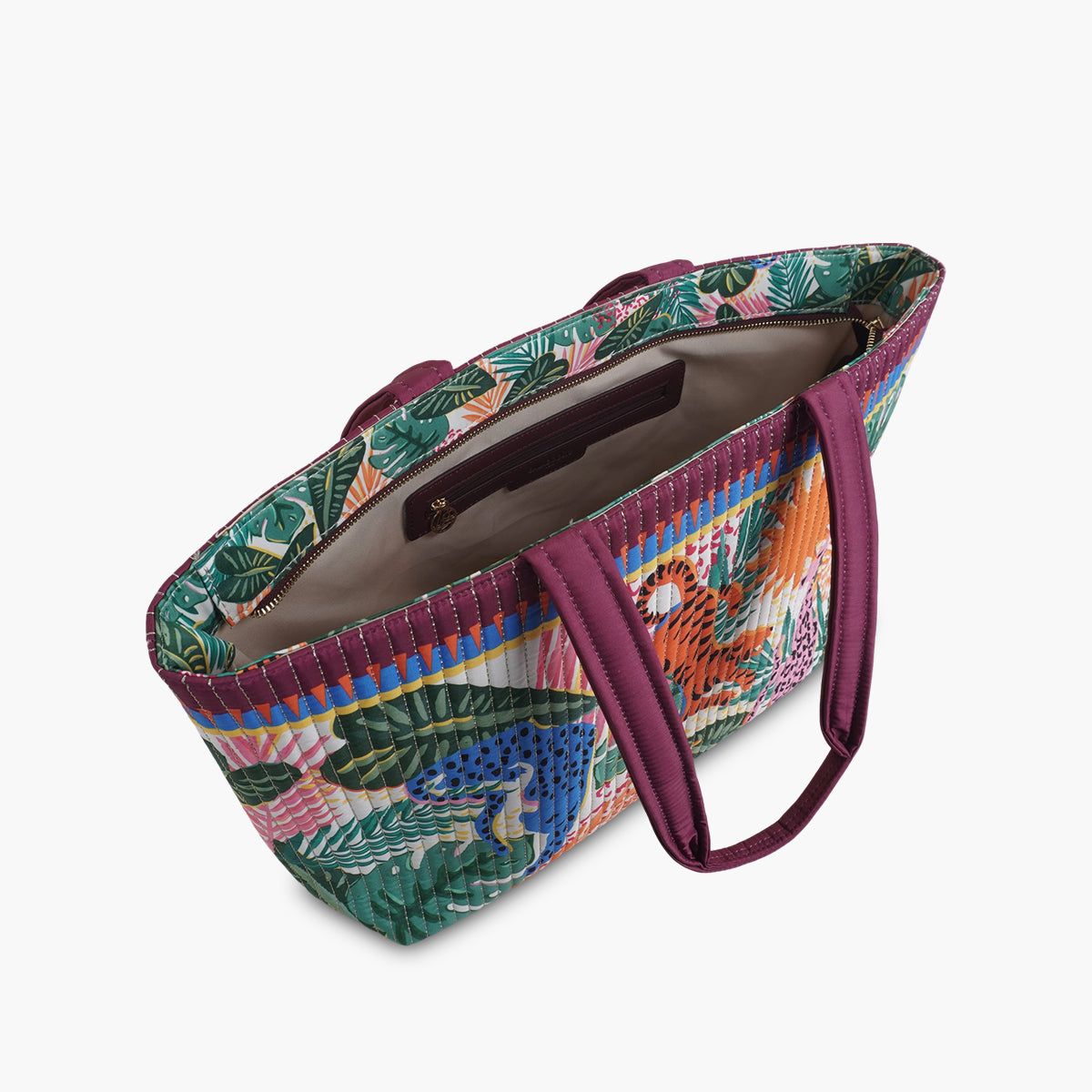 Cabas matelassé Jungle Pop