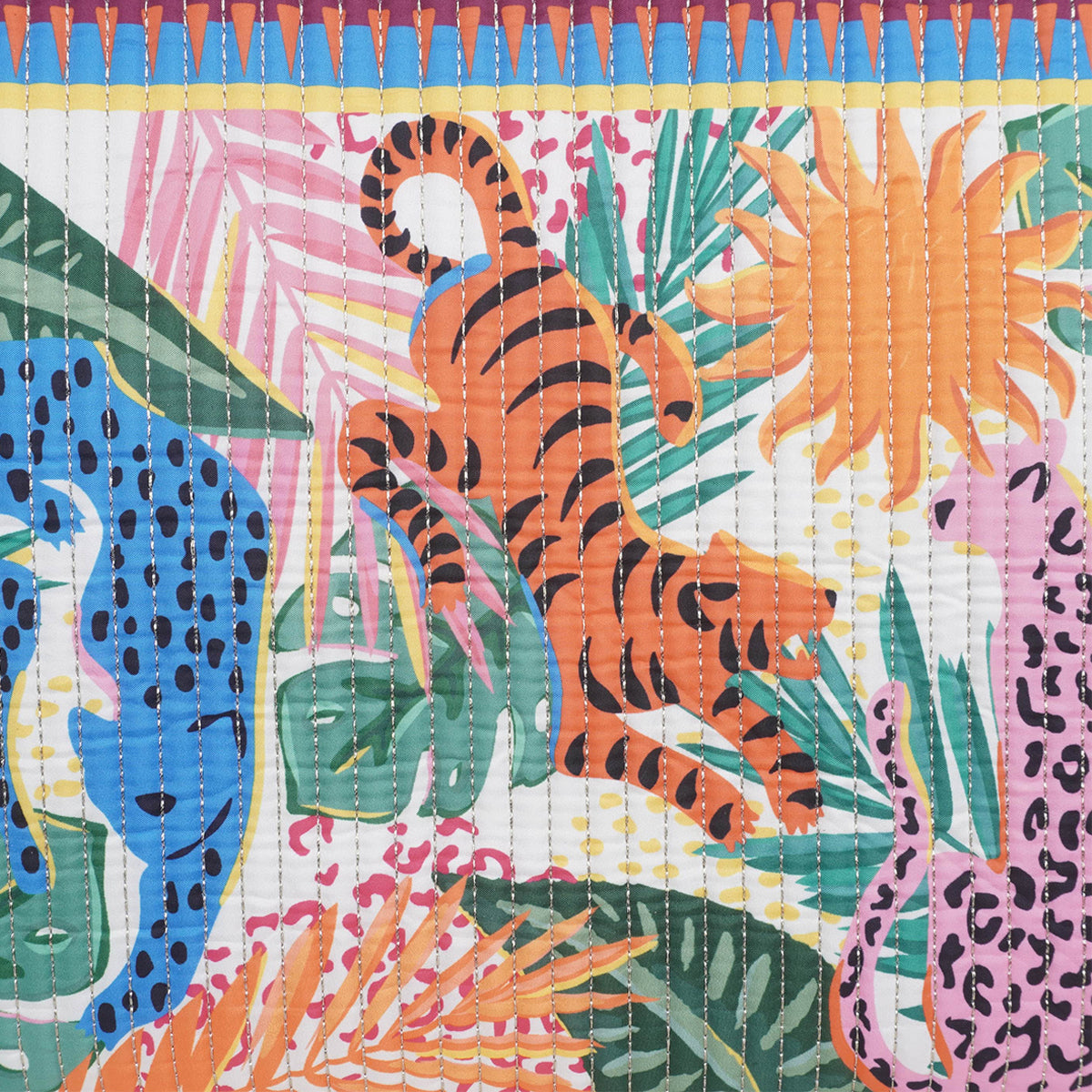 Cabas matelassé Jungle Pop