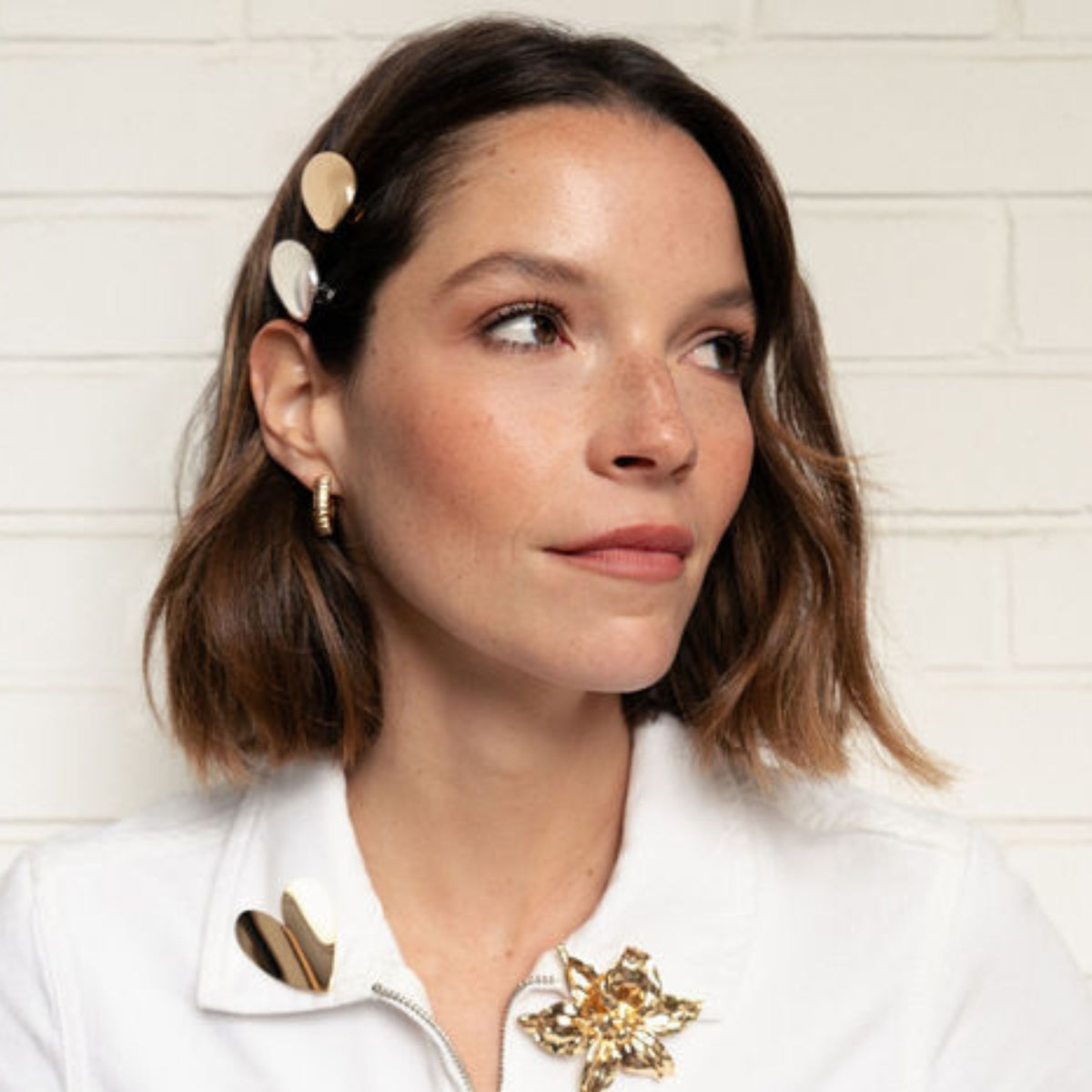 Set de 2 pinces à cheveux galets