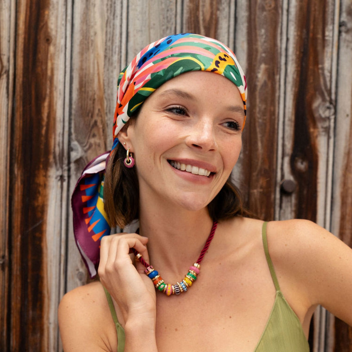 Foulard carré Jungle Pop