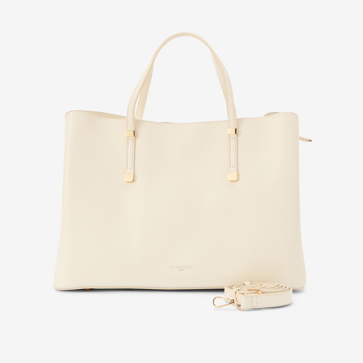 Sac cabas porté main écru