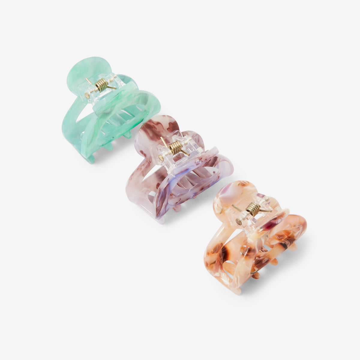 Set de 3 petites pinces crabes en résine