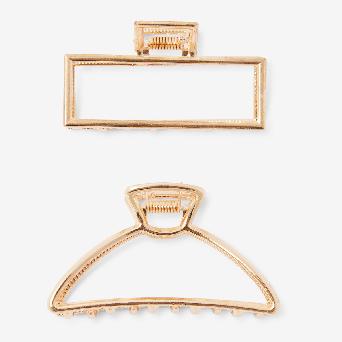 Set de 2 pinces à cheveux dorées