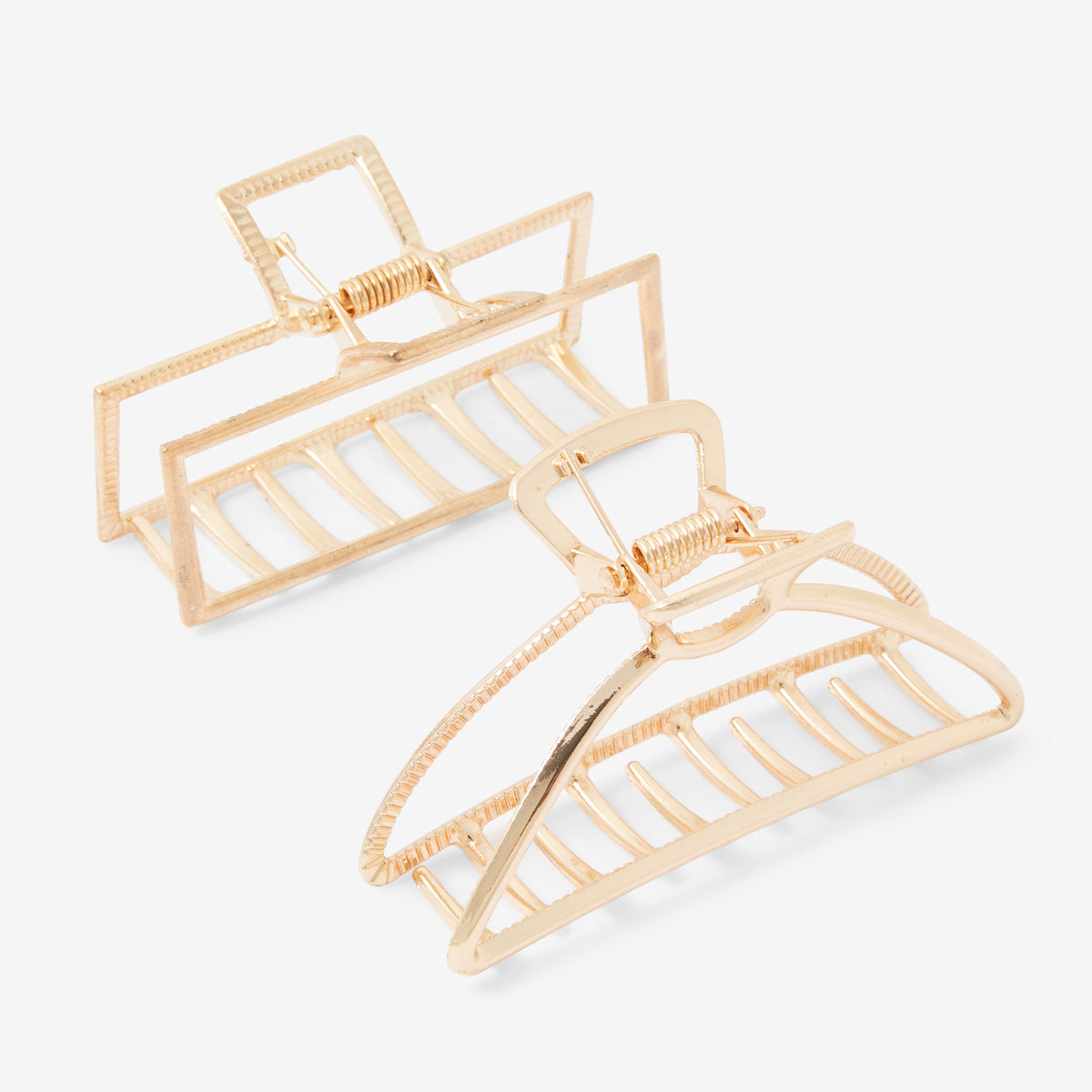 Set de 2 pinces à cheveux dorées