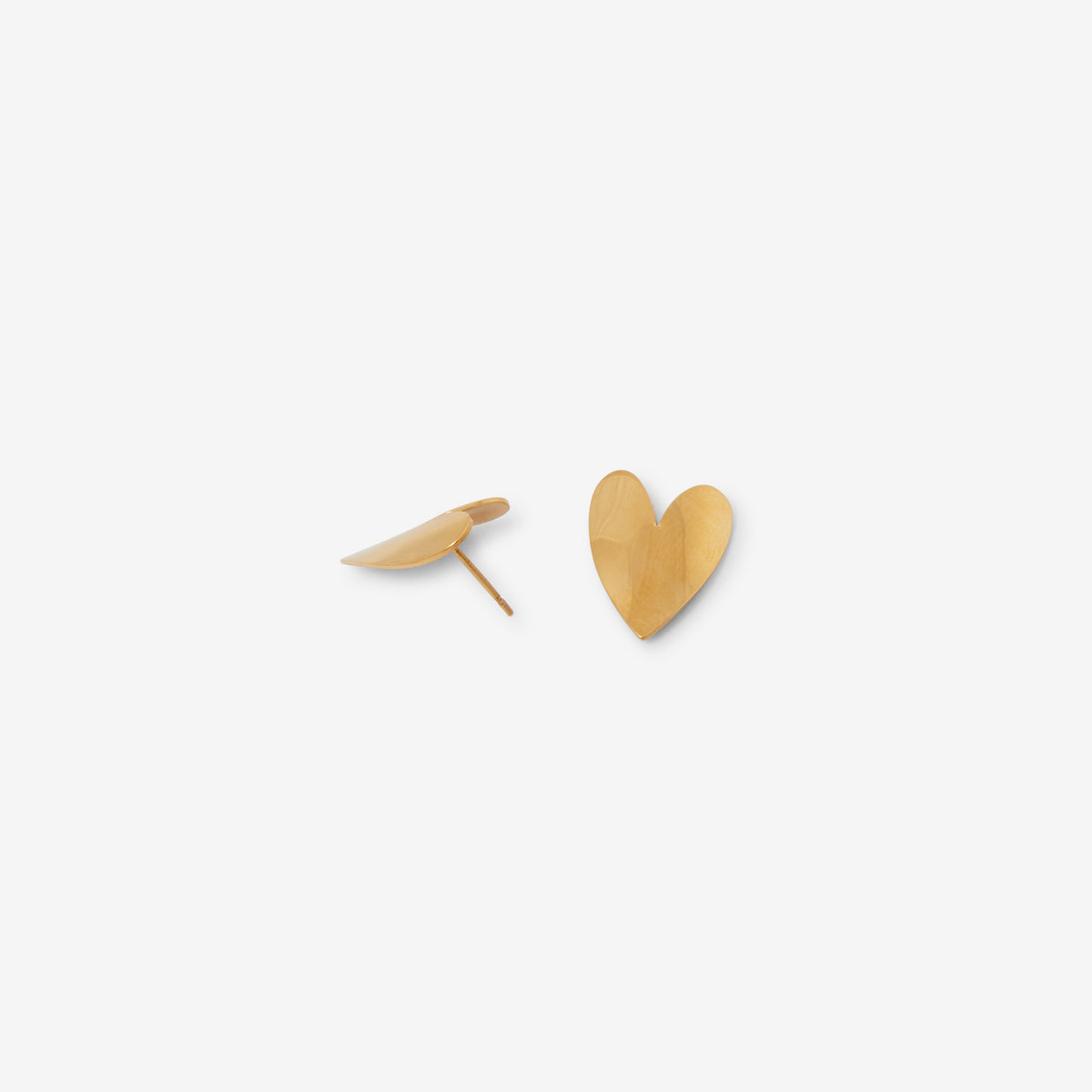 Boucles d'oreilles cœur en acier inoxydable