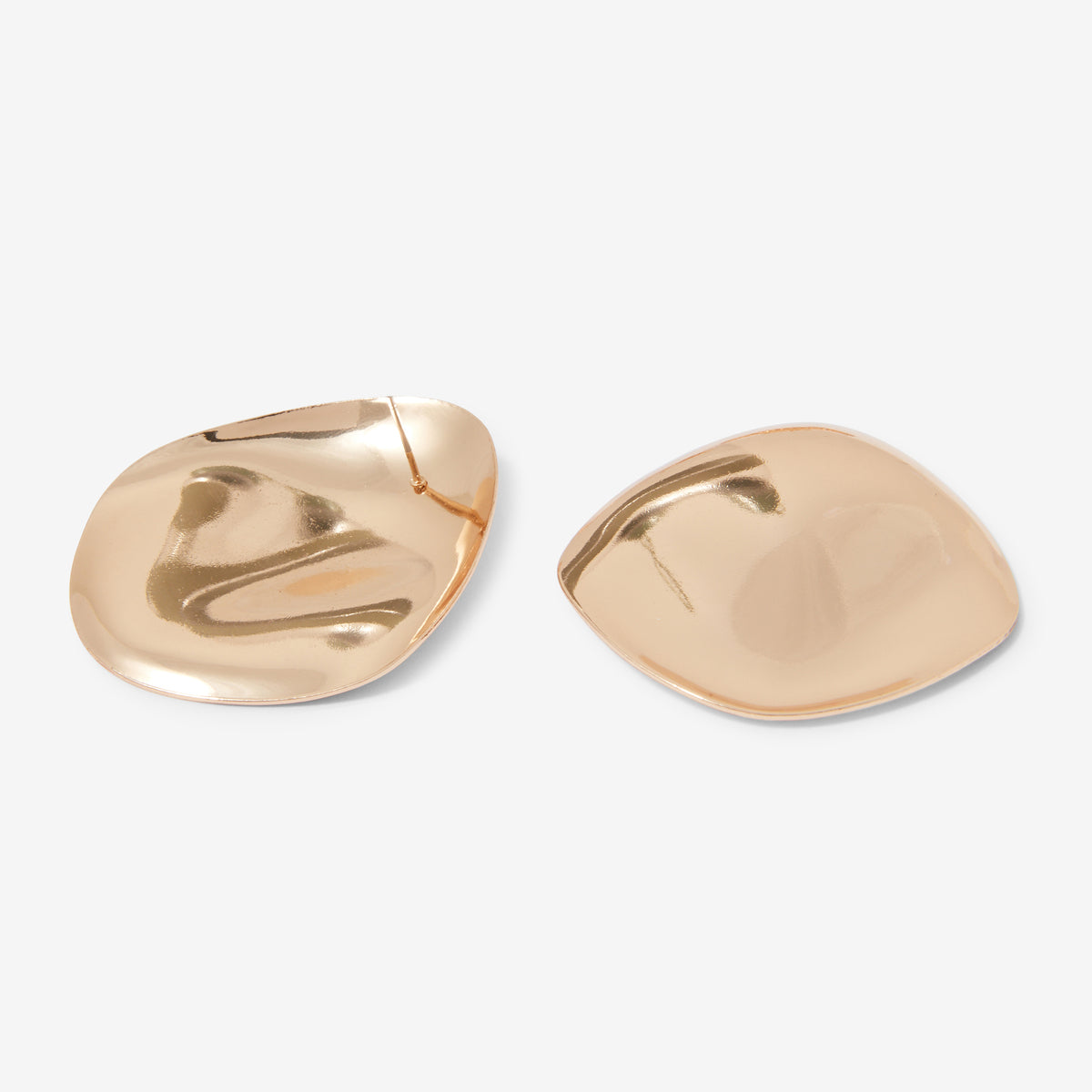 Boucles d'oreilles pétales dorés