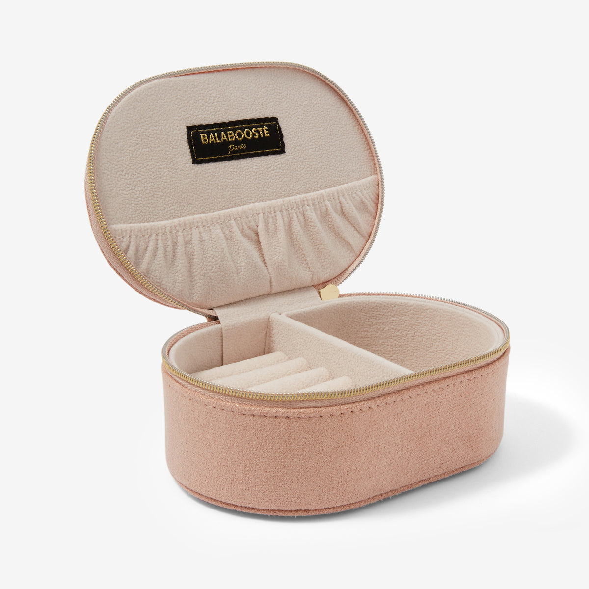 Petite boîte à bijoux ovale rose