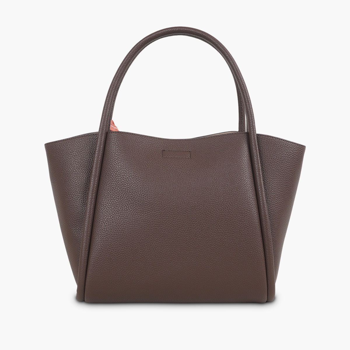 Cabas marron avec foulard