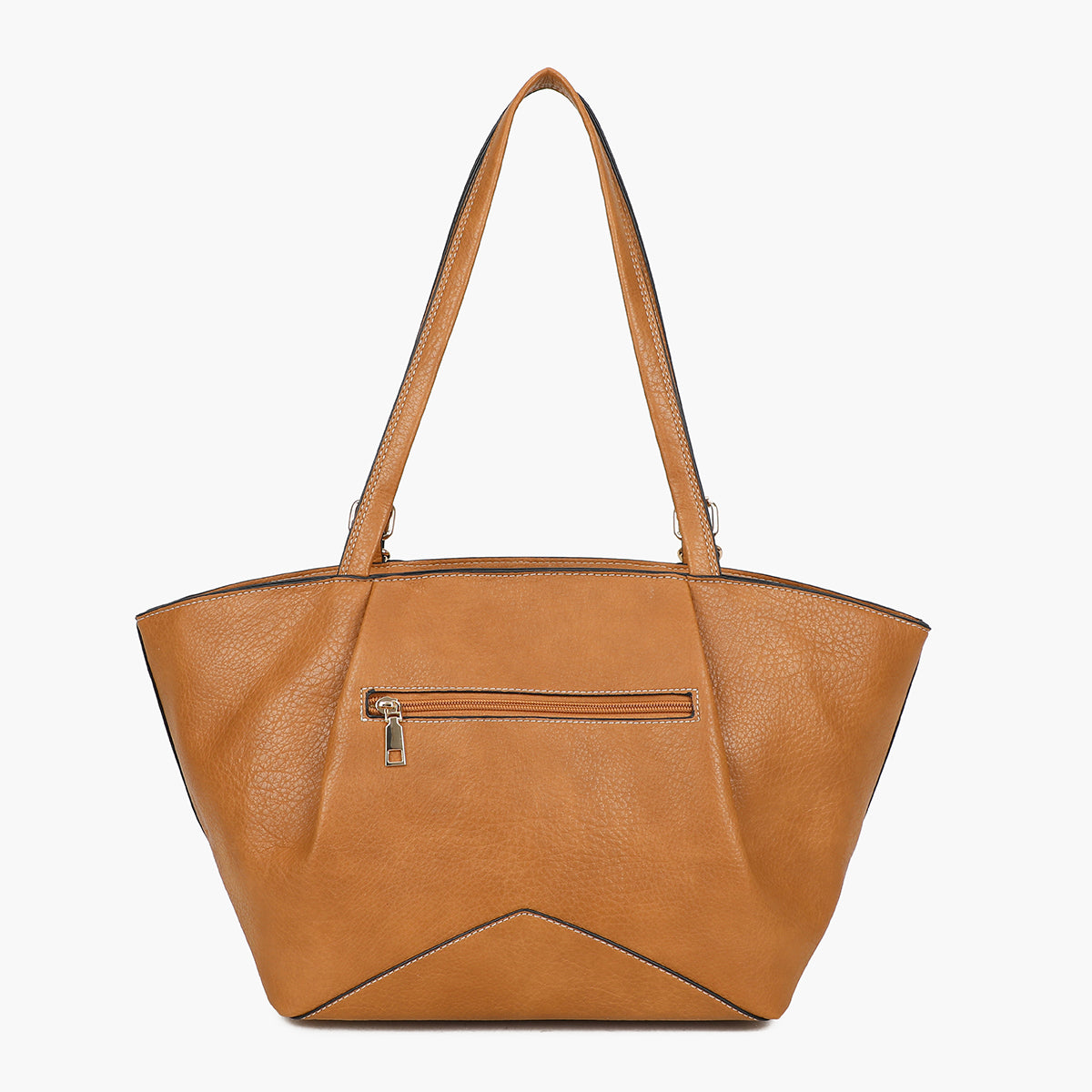 Sac cabas trapèze camel