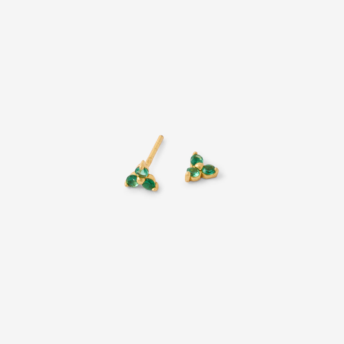 Boucles d'oreilles puces vertes
