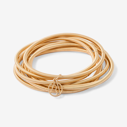 SET DE 8 BRACELETS RESSORTS DORÉS