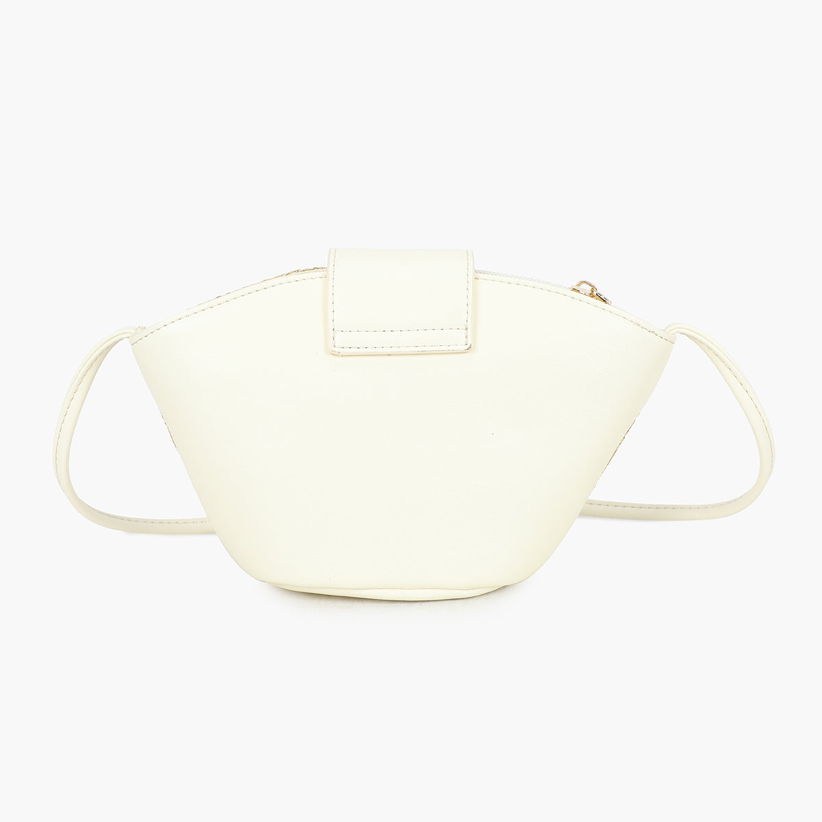 Petit panier à bandoulière écru