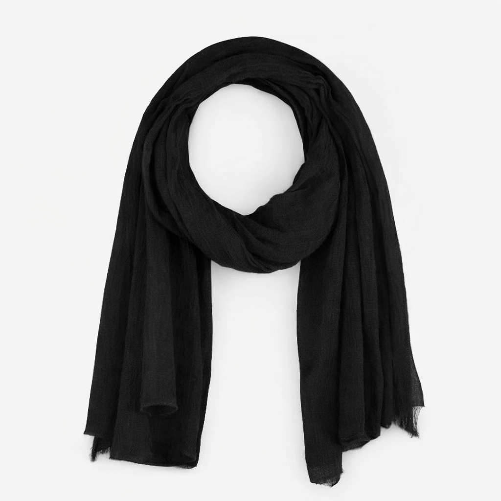 Foulard uni noir