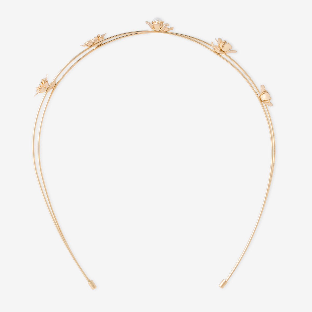 Serre-tête fleurs et perles