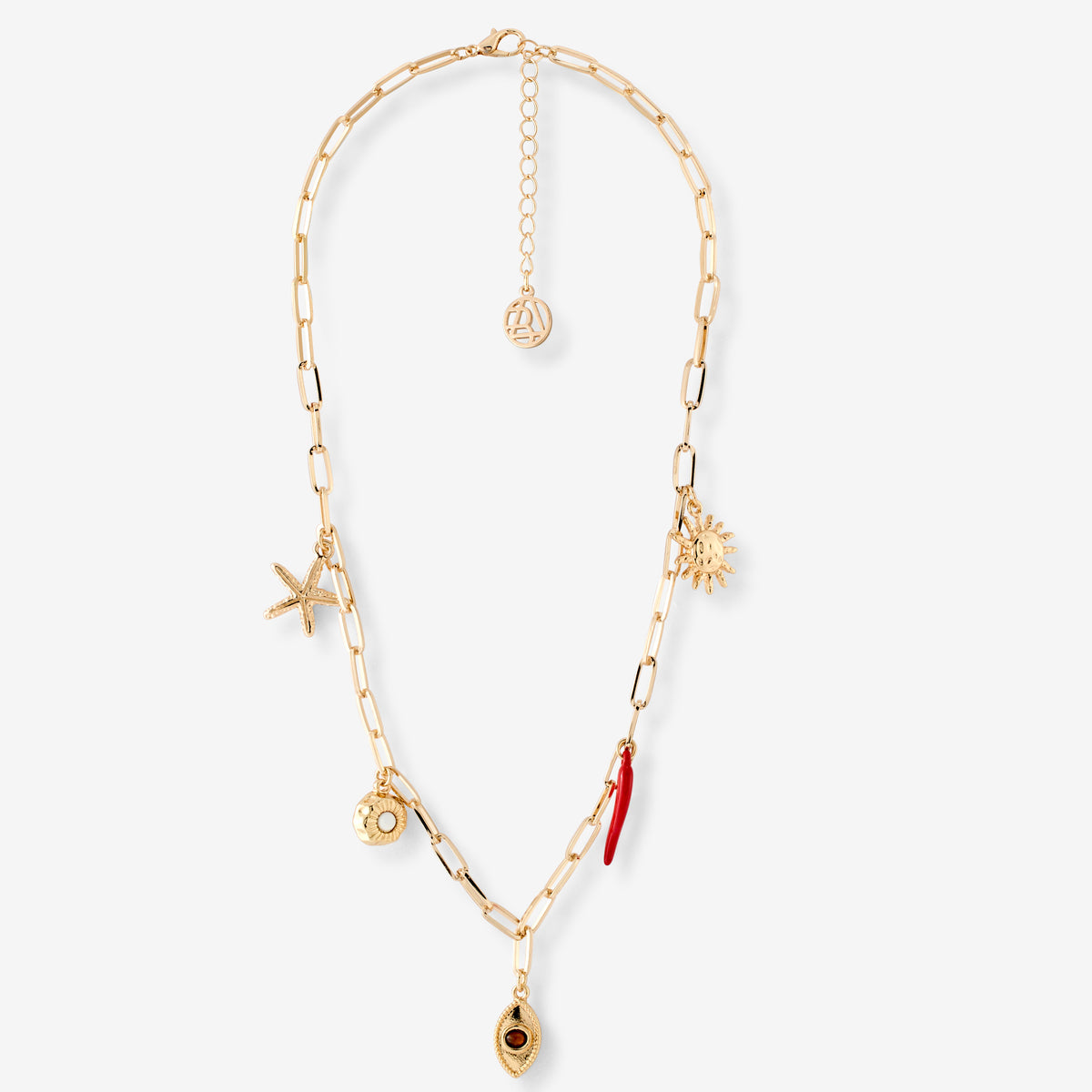 Collier chaine avec charms