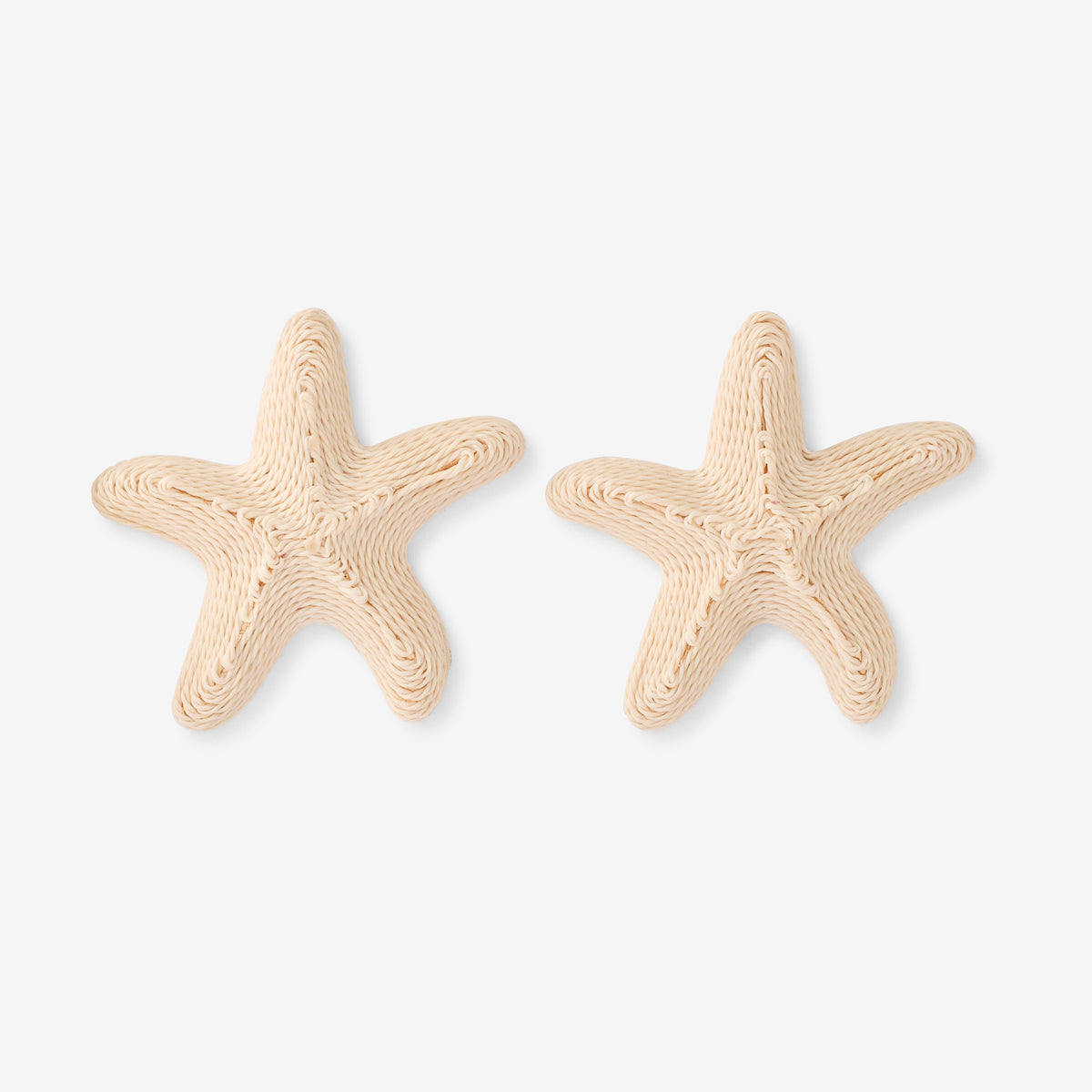 Boucles d'oreilles étoile de mer beige