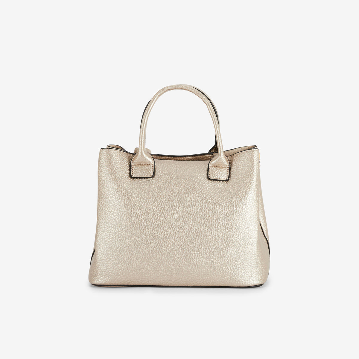 Sac à main grainé doré avec grigri mini sac