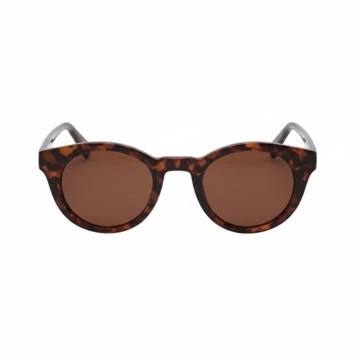 Lunettes de soleil écaille marron forme pantos