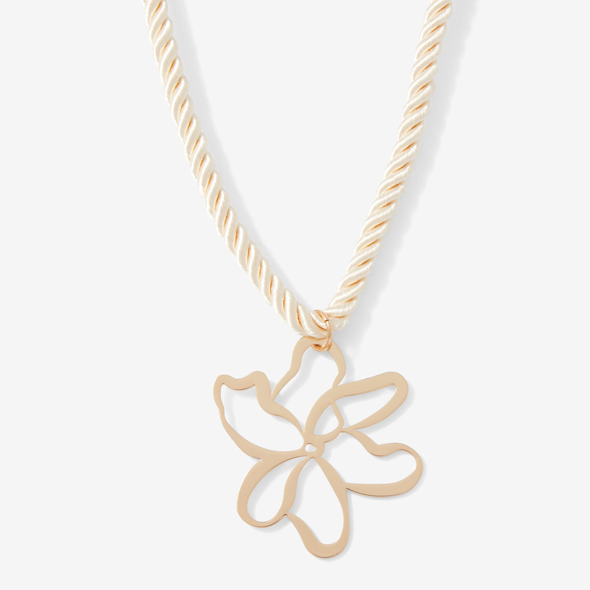 Collier cordon pendentif fleur x La Maison des Femmes