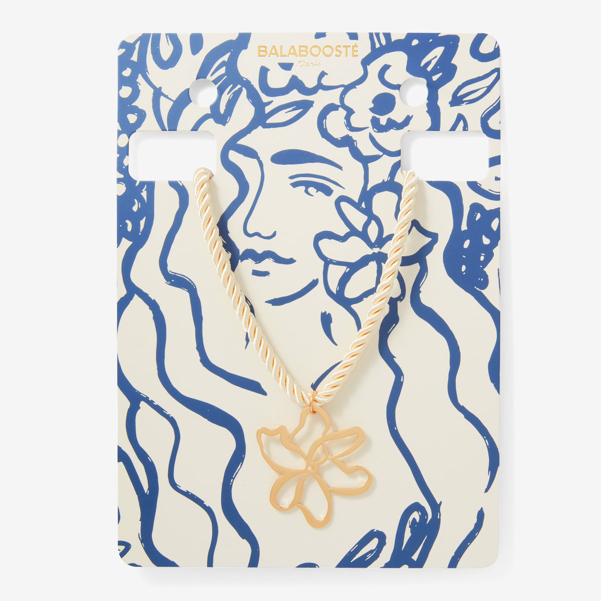 Collier cordon pendentif fleur x La Maison des Femmes