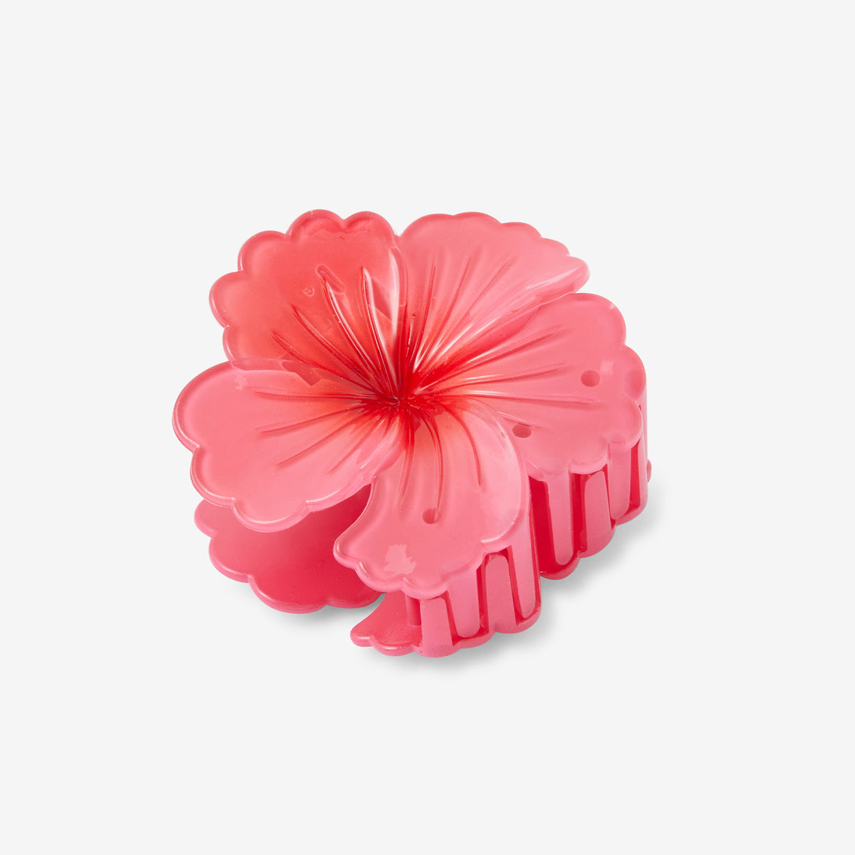 Pince à cheveux fleurs hibiscus fuchsia