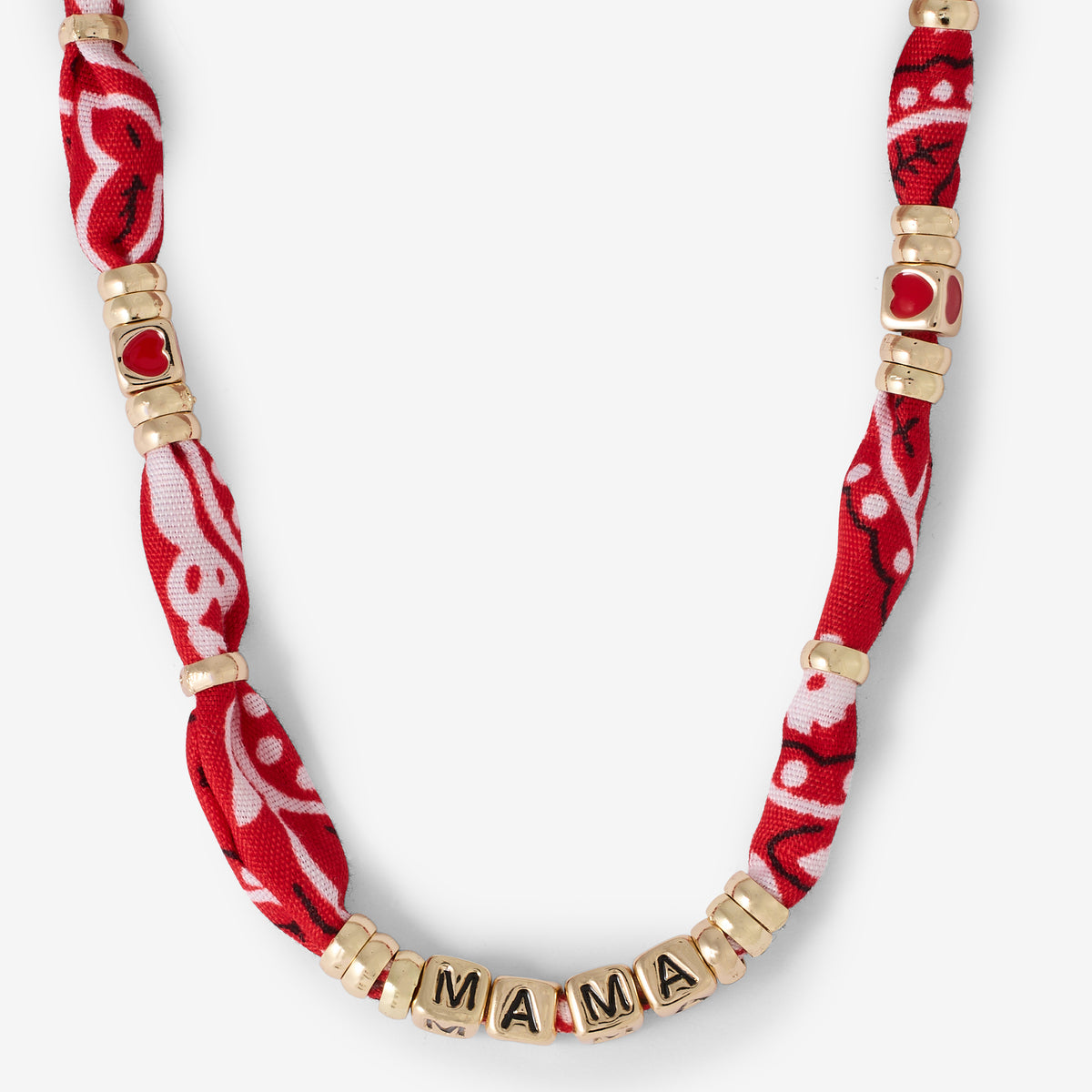 Collier MAMA tissu bandana