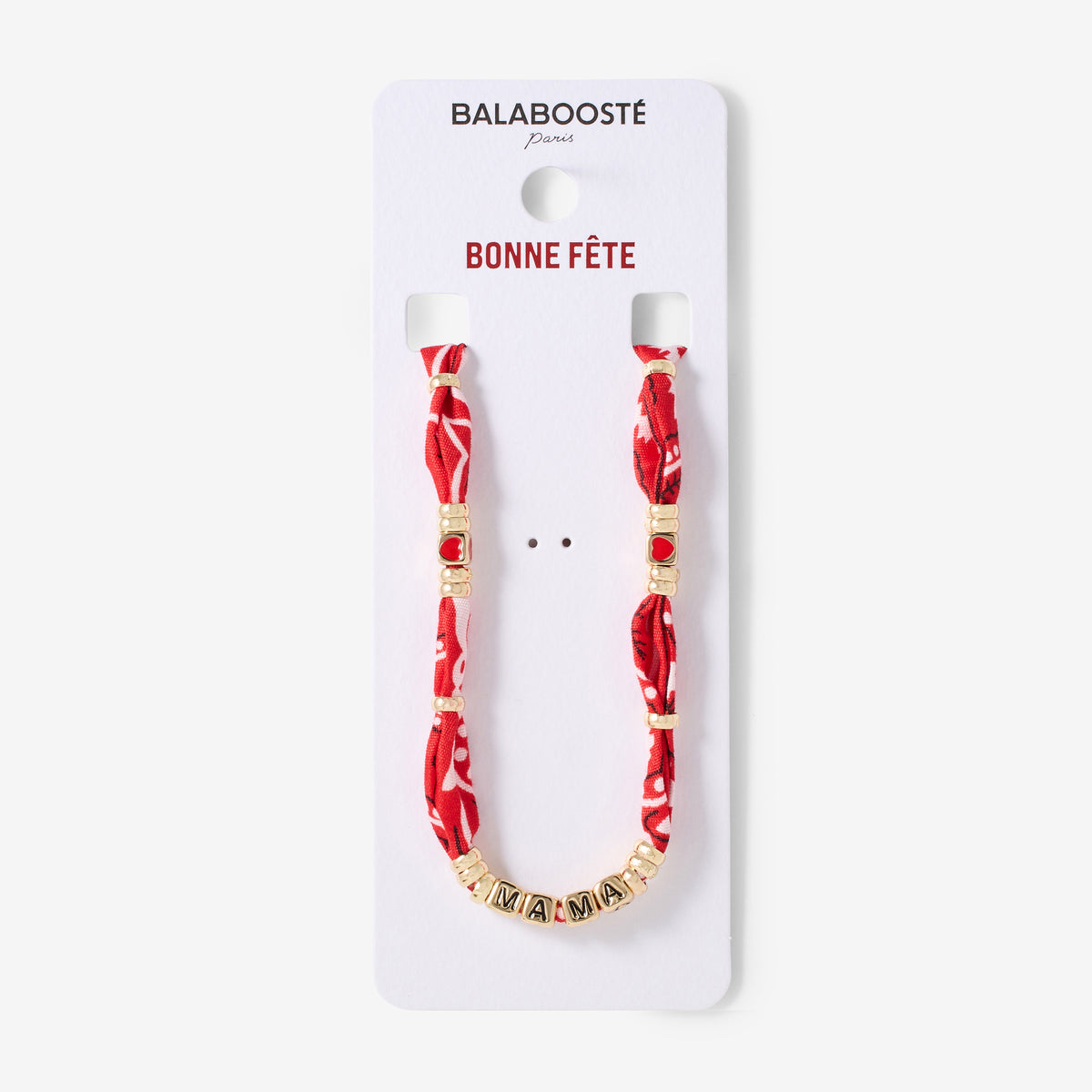 Collier MAMA tissu bandana