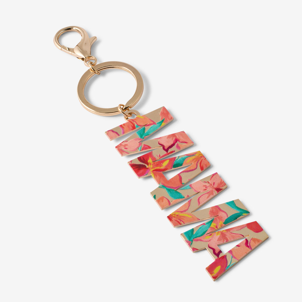 Porte-clé MAMA motif fleur