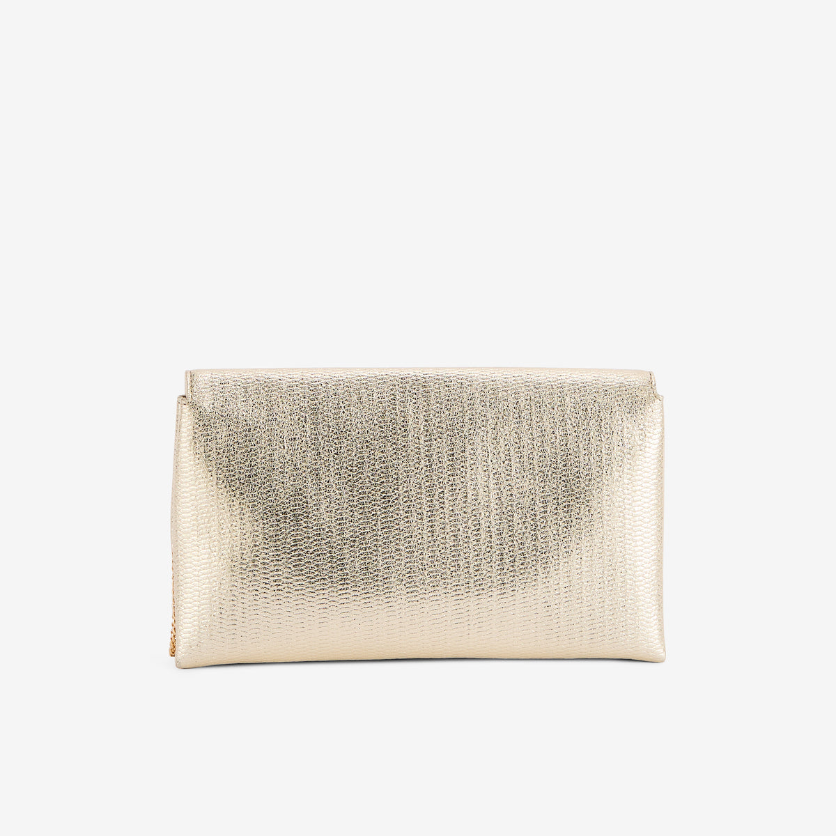 Pochette métallisée dorée