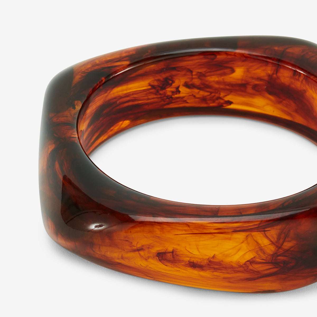 Bangle en résine écaille