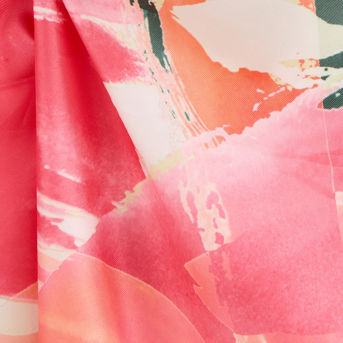 Foulard carré rose et vert