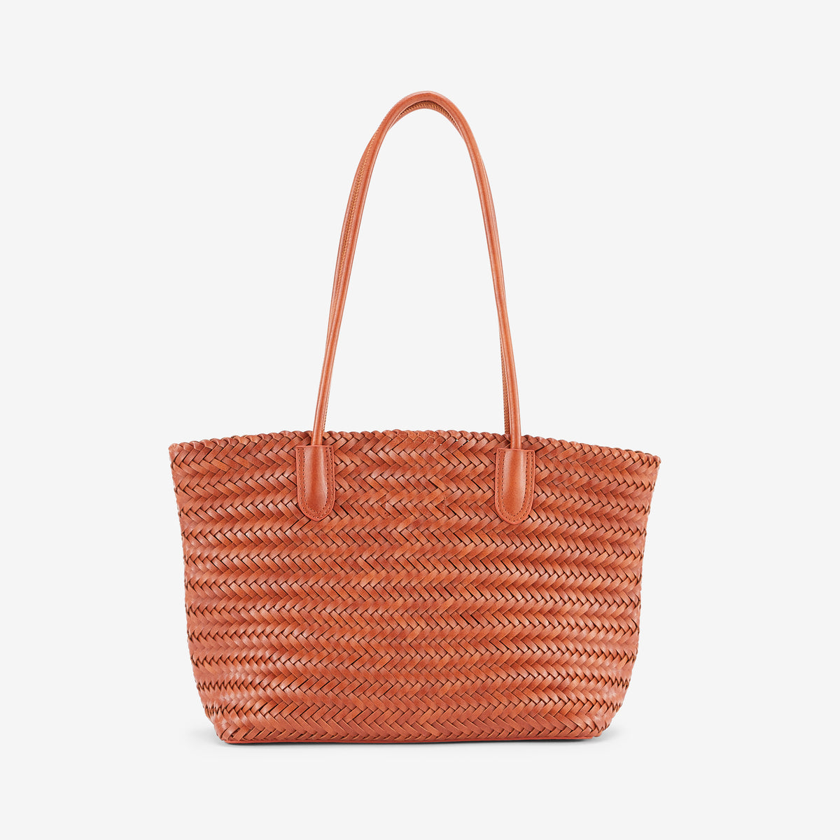 Sac cabas tressé camel