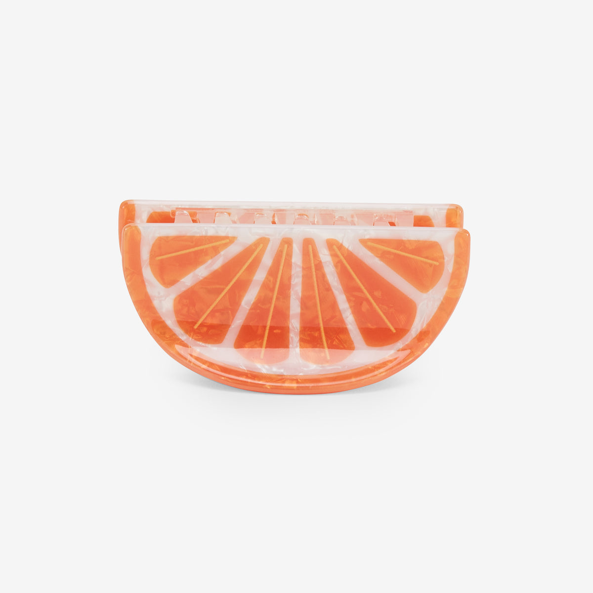 Pince à cheveux orange