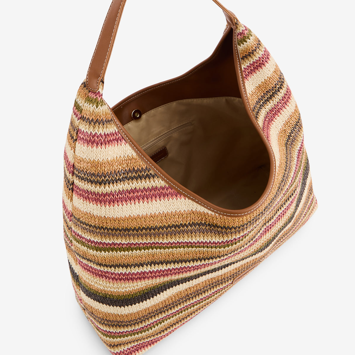 Sac hobo rayé mutlicolore