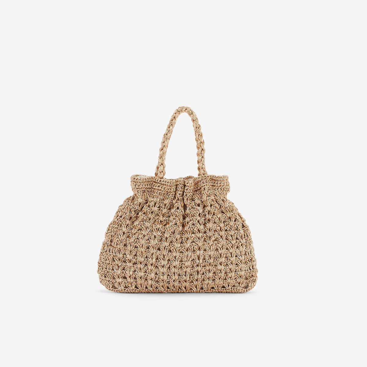 Petit sac bourse porté main doré