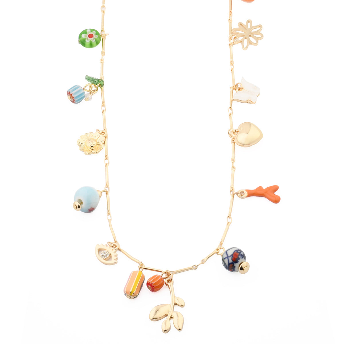 Sautoir à charms fantaisie mer